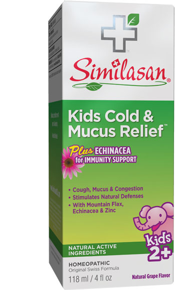 Jarabe para niños con tos y mucosidad, con extractos naturales